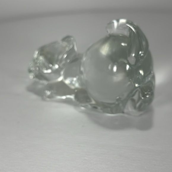 Fenton Art Glass Crystal Short Tail Crouching Cat - Picture 5 of 17